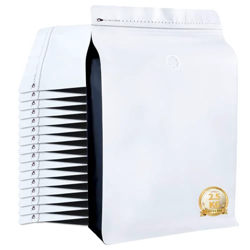Traditional New 2.5 KG Large Capacity Coffee Bags with Valve 50 Count Powerful