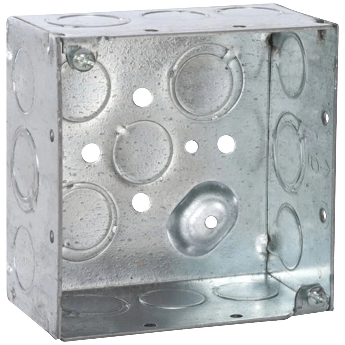 Authentic Raco Screw-On 4 In. x 4 In. Welded Steel Square Box Easy-to-Use