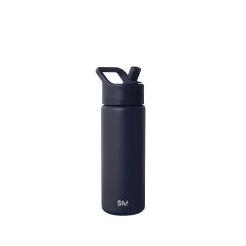 Natural Insulated Water Bottle with Straw Safe