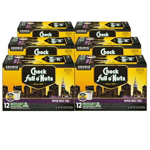 Unique K-Cup Pods - Upper West Side 6 Packs of 12 K-Cup Pods 72 Count Lightweight