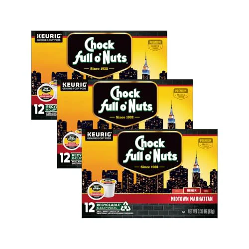 Comfortable Chock Full o'Nuts Midtown Manhattan Coffee 36 Count High-Quality