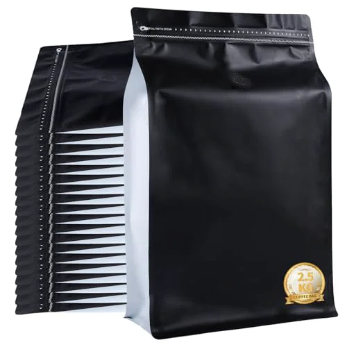 Authentic New 2.5 KG Large Capacity Coffee Bags with Valve 50 Count Next-Generation