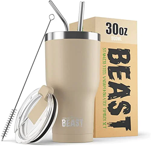 Prestigious Beast 30 oz Tumbler Stainless Steel Vacuum Insulated Coffee Ice Cup Double Wall Travel Flask Certified