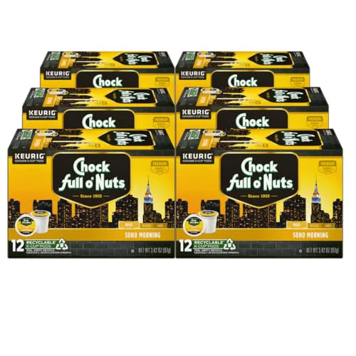 Relaxed K-Cup Pods - Soho Morning 6 Packs of 12 K-Cup Pods 72 Count Durable