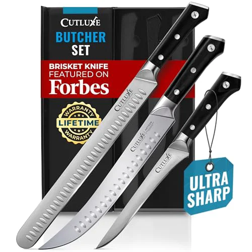Minimalist Butcher Knife Set 3 Count High-End