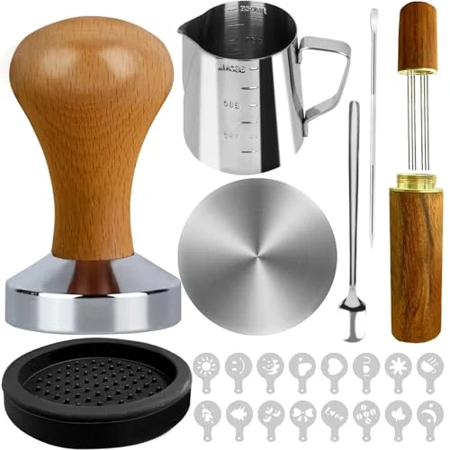 Convenient 22 PCS Espresso Tamper Set Clean