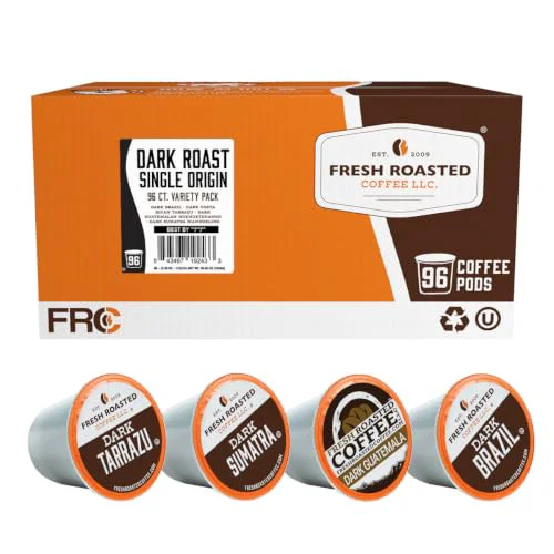 Recyclable Dark Roast single Origin Variety Pack K 96 Count Healthy
