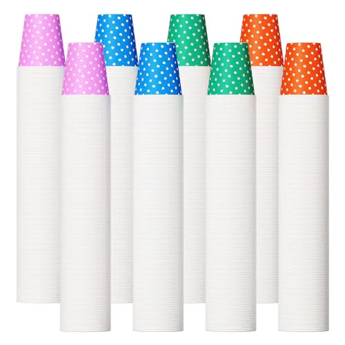Elegant 1000 Pack 5oz Paper Cups 1000 Count Trendy