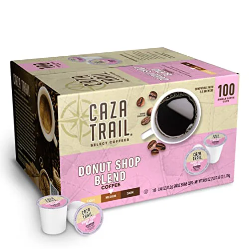 Secure Coffee Pods Donut Shop Blend 100 Count Casual