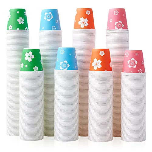 Natural 800 Pack 3 oz Paper Cups 800 Count Solid