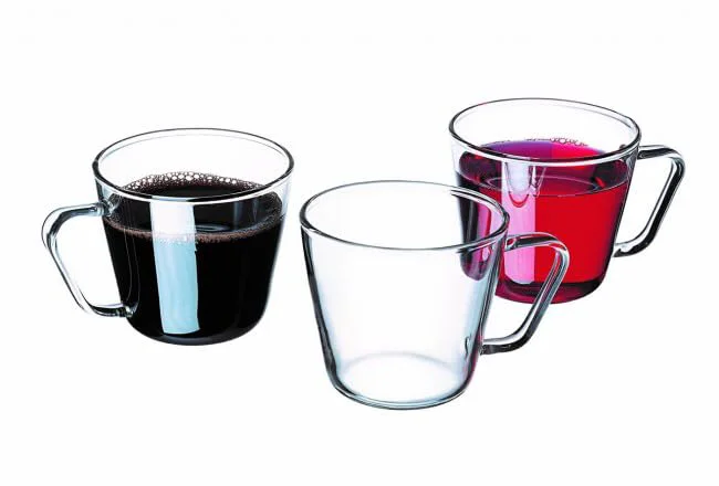 High-Quality Small Clear Glass Coffee Mug Set of 6 Premium