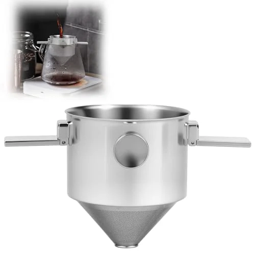 Fast Pour Over Coffee Dripper Stainless Steel Coffee Filter Pour Over Coffee Maker Collapsible Coffee Dripper Cup Cone Filter for Travel Camping Specialty
