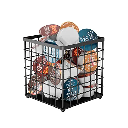 Trendy Black Wire Coffee Pod Holder Minimalist