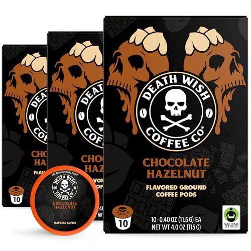 Natural Chocolate Hazelnut Coffee Pods 30 Count Trendy