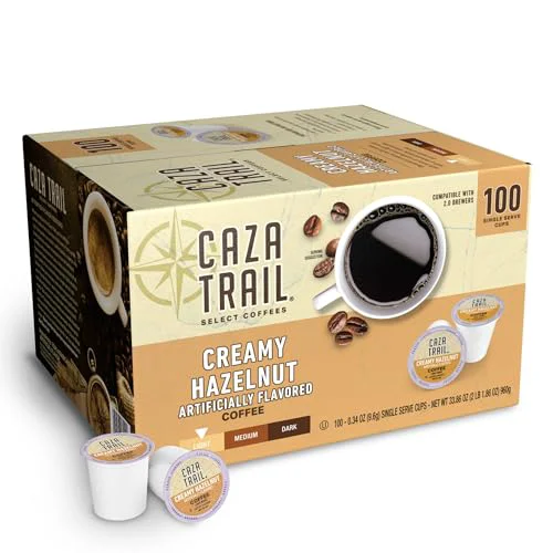 Secure Coffee Pods Creamy Hazelnut 100 Count Clean