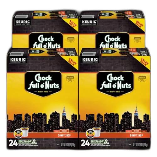 Selected K-Cup Pods - Donut Shop 4 Packs of 24 K-Cup Pods 96 Count Original
