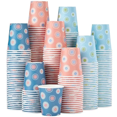 Crafted 300 Pack 5 oz Paper Cups 300 Count Natural