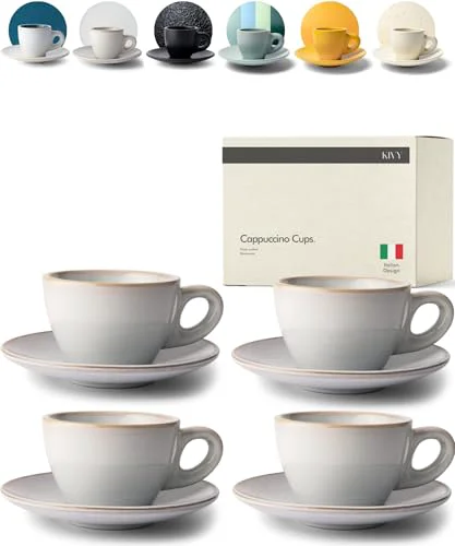 Functional Cappuccino Cups set 4 Count Stylish