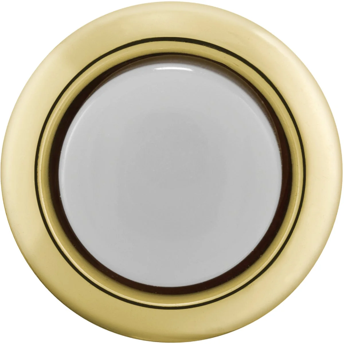Soft Heath Zenith Wired Gold Round LED Lighted Doorbell Push-Button Comfortable