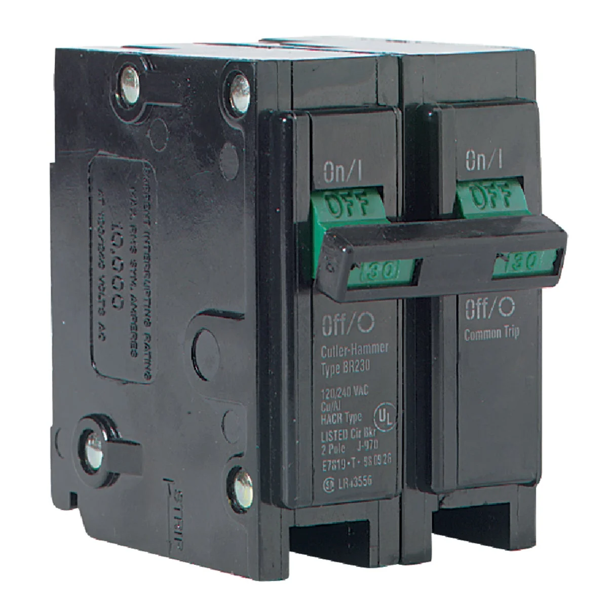 Optimized Eaton BR 30A Double-Pole Standard Trip Circuit Breaker Detailed