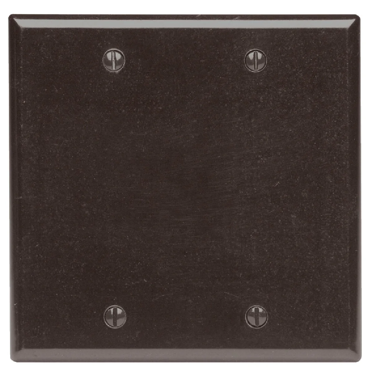 Carefully Designed Leviton 2-Gang Standard Thermoset Blank Wall Plate Brown Official