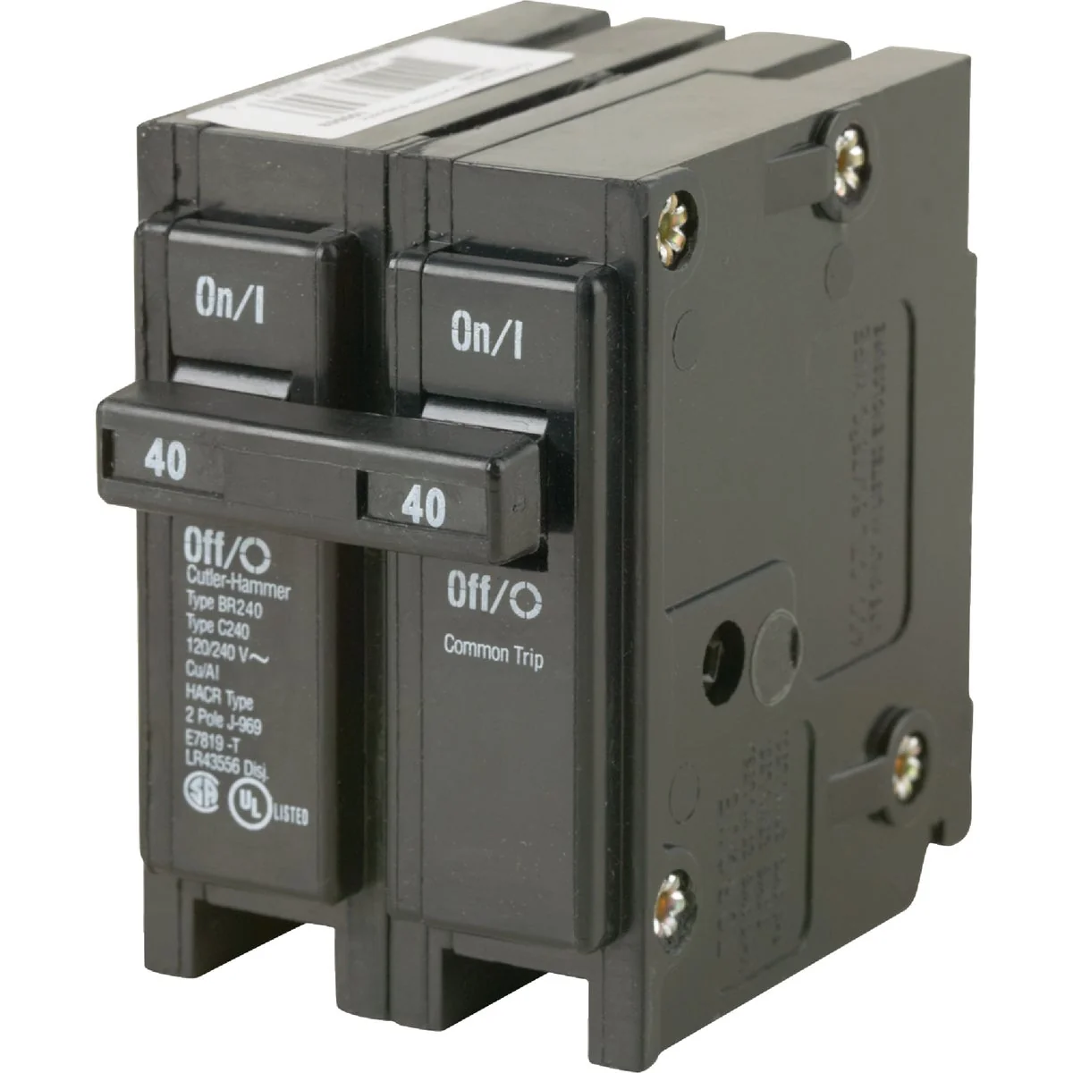 Exceptional Eaton BR 40A Double-Pole Standard Trip Circuit Breaker Authentic