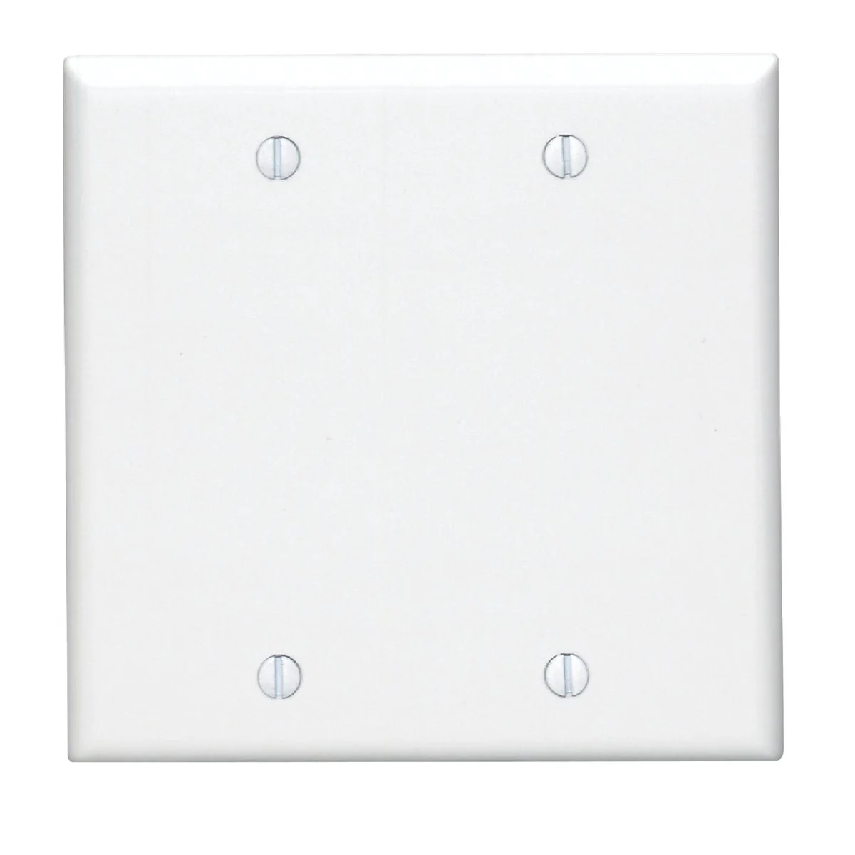 Innovative Leviton 2-Gang Standard Thermoset Blank Wall Plate White Carefully Designed