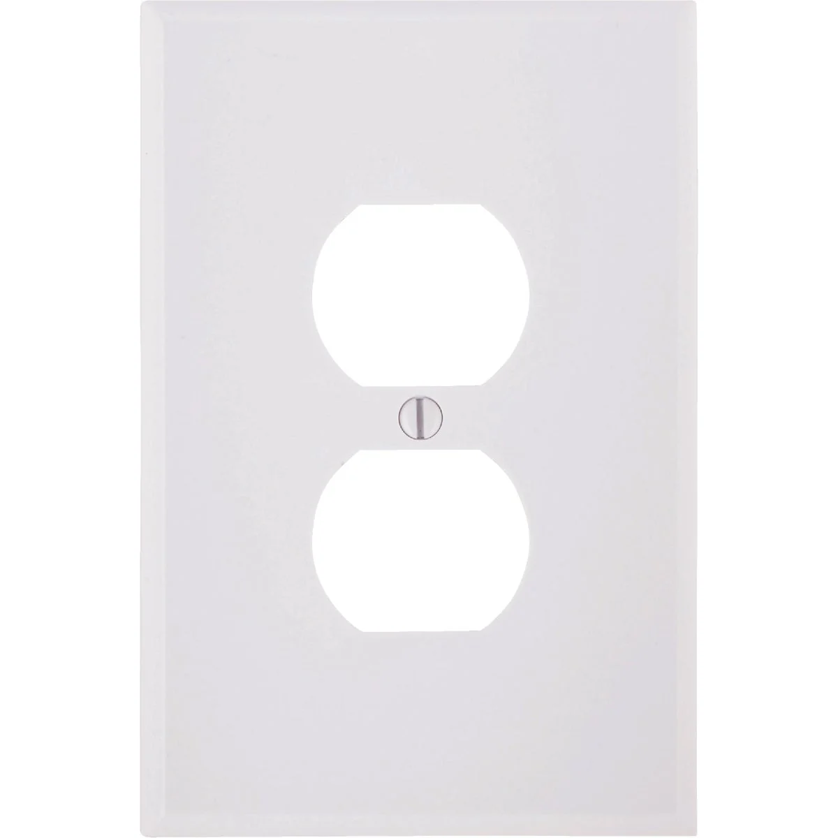 Selected Leviton 1-Gang Smooth Plastic Oversized Outlet Wall Plate White Natural