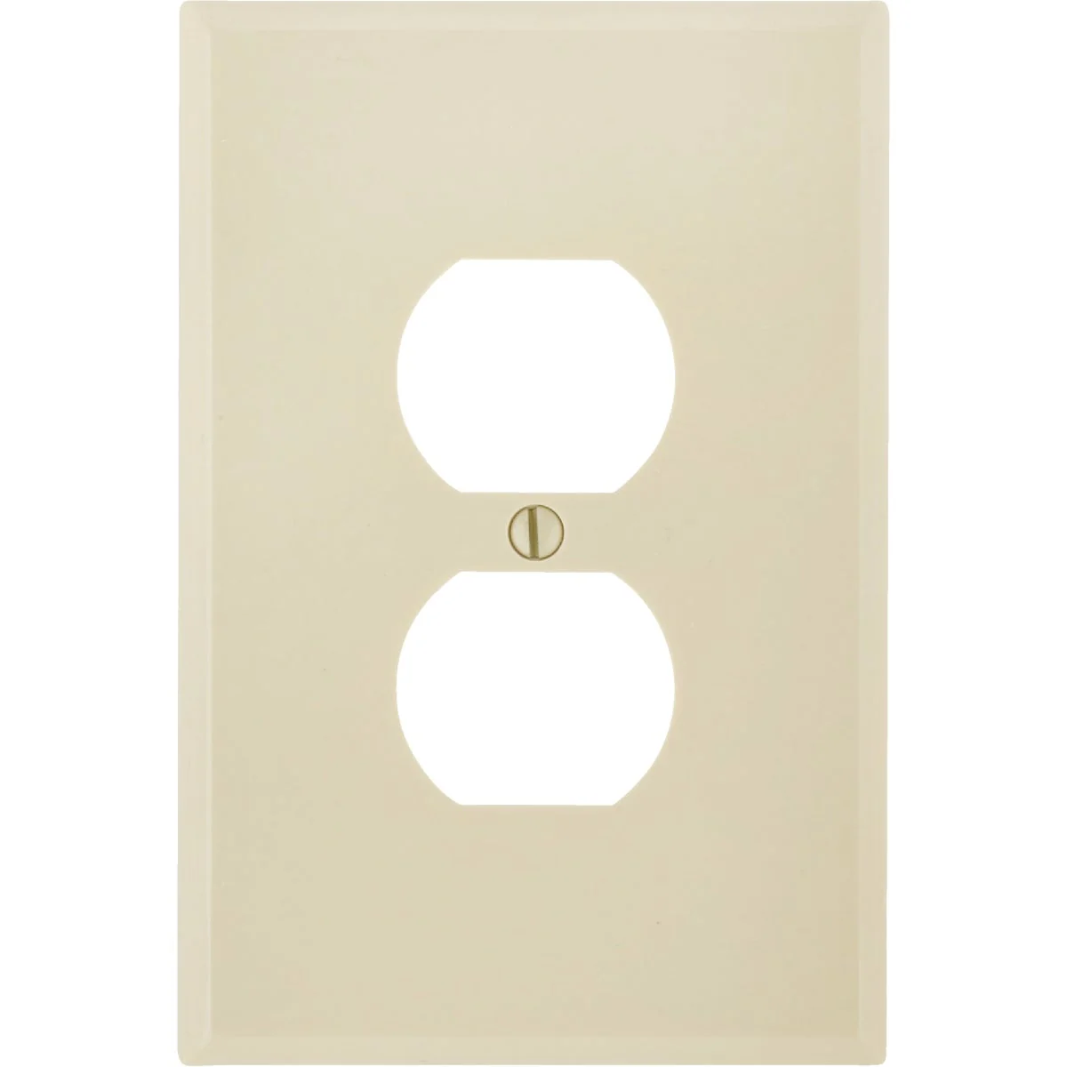 Clean Leviton 1-Gang Smooth Plastic Oversized Outlet Wall Plate Ivory Durable