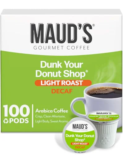 Secure Maud s Decaf Donut Shop Coffee Pods 100 Count Optimized