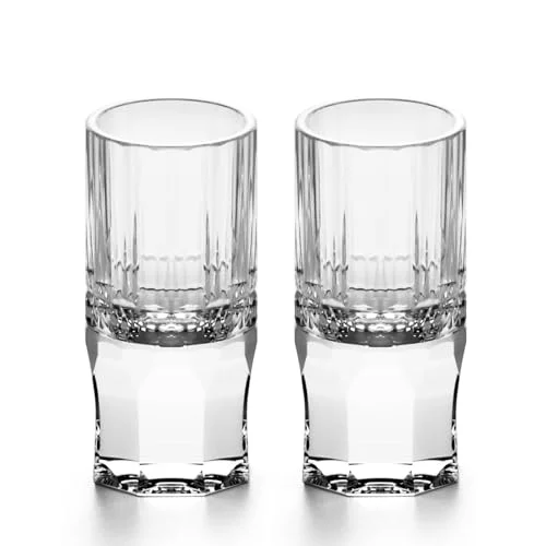 Selected Crystal Shot Glasses Set of 2 2 Count Premium
