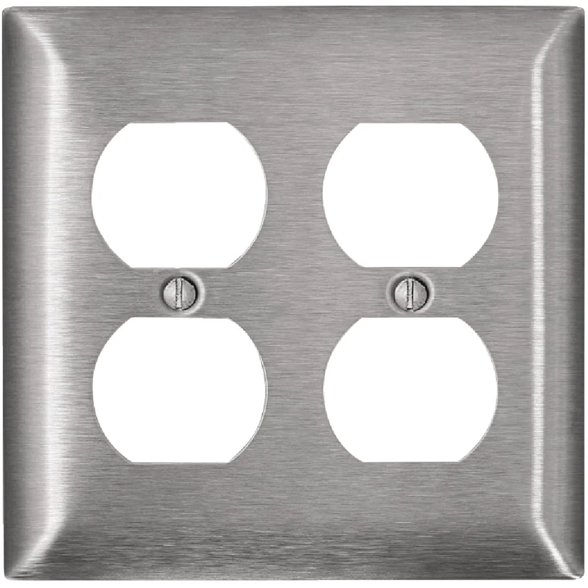 Eco-Friendly Leviton C-Series 2-Gang Stainless Steel Outlet Wall Plate Reliable