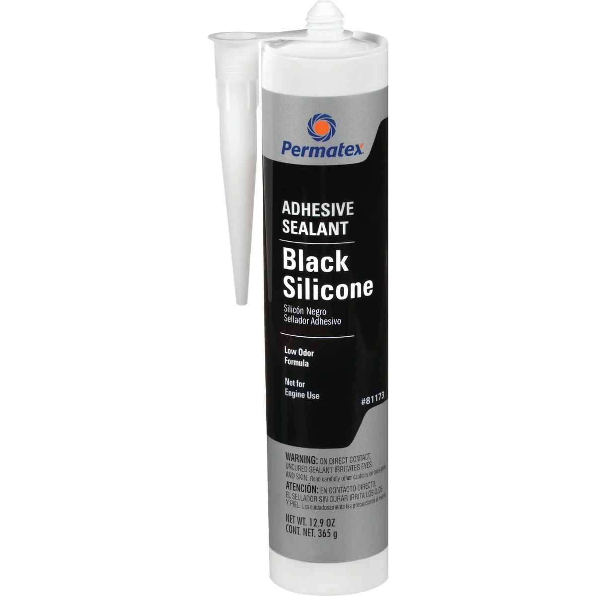 Next-Generation Permatex 11 Oz. Black Silicone Adhesive Sealant Green