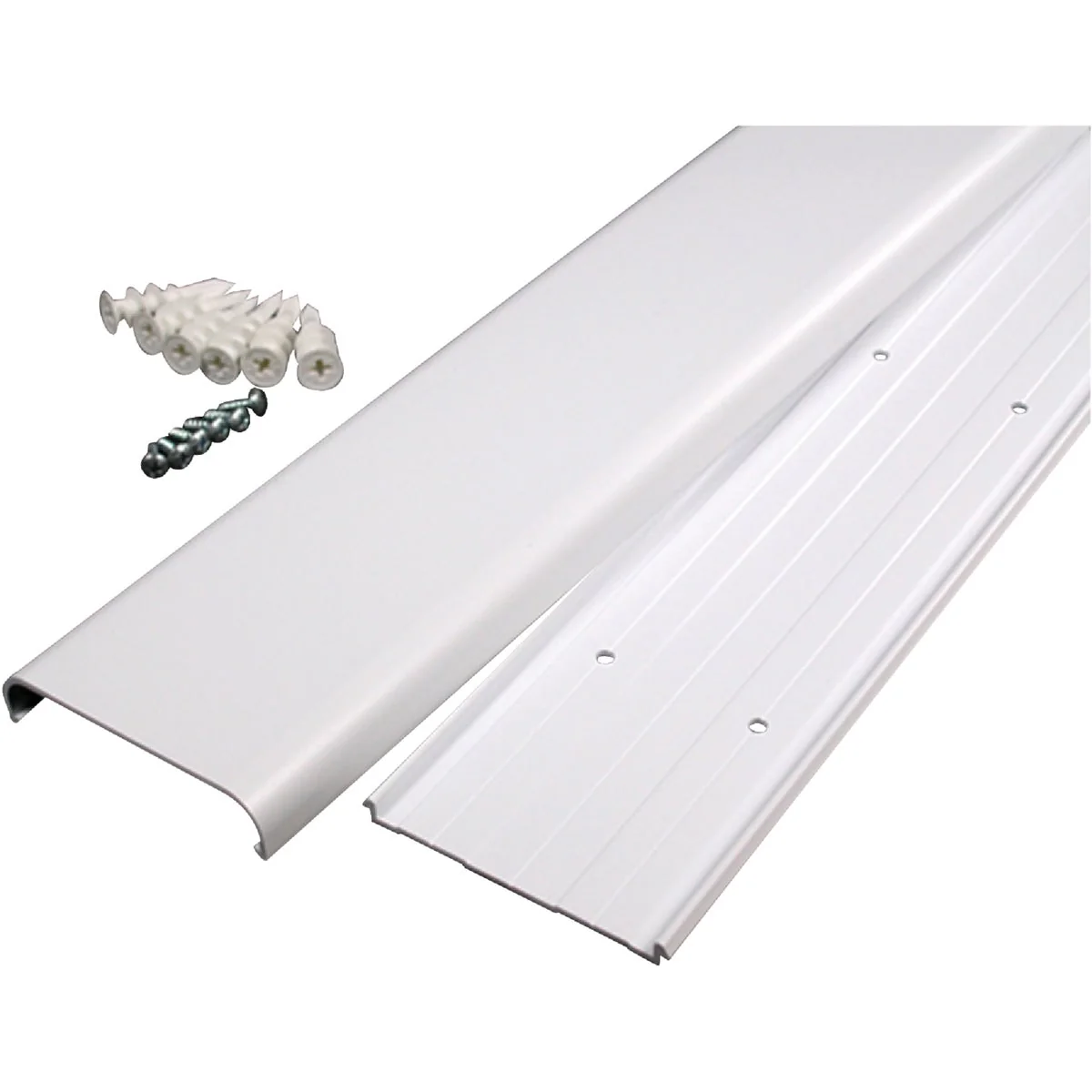 Authentic Wiremold CordMate 3-1 2 In. x 48 In. White Channel Convenient