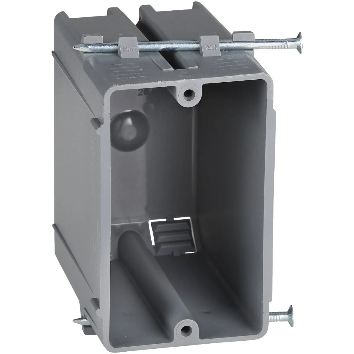 Genuine 1-Gang PVC Molded New Work Wall Electrical Box 20 Cu. In. Reliable