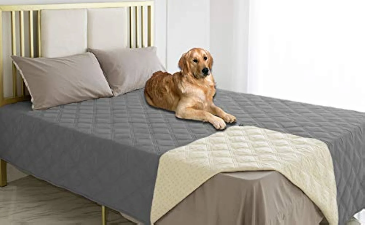 User-Friendly Ameritex Waterproof Dog Bed Cover Pet Blanket with Anti-Slip Back for Furniture Bed Couch Sofa Premium