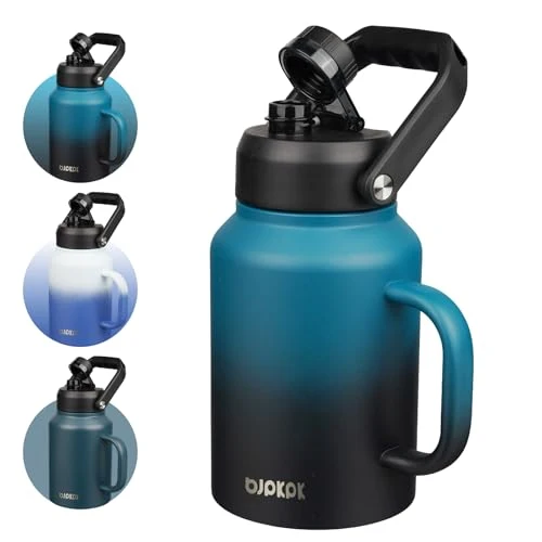 Organic 64oz Stainless Steel Water Bottle Unique