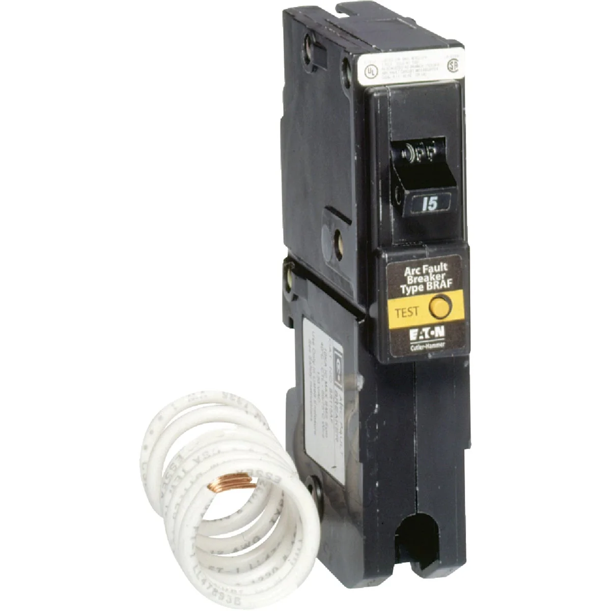 Certified Eaton BR 15A Single-Pole CAFCI Combination Arc Fault Breaker Refined