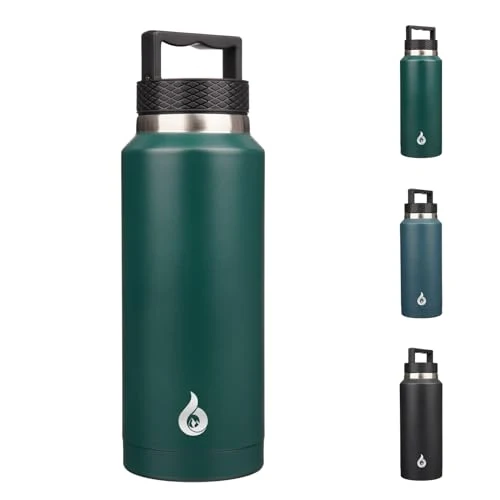 Crafted 36oz Insulated Water Bottle Stainless Steel Water Bottle with Handle Refined