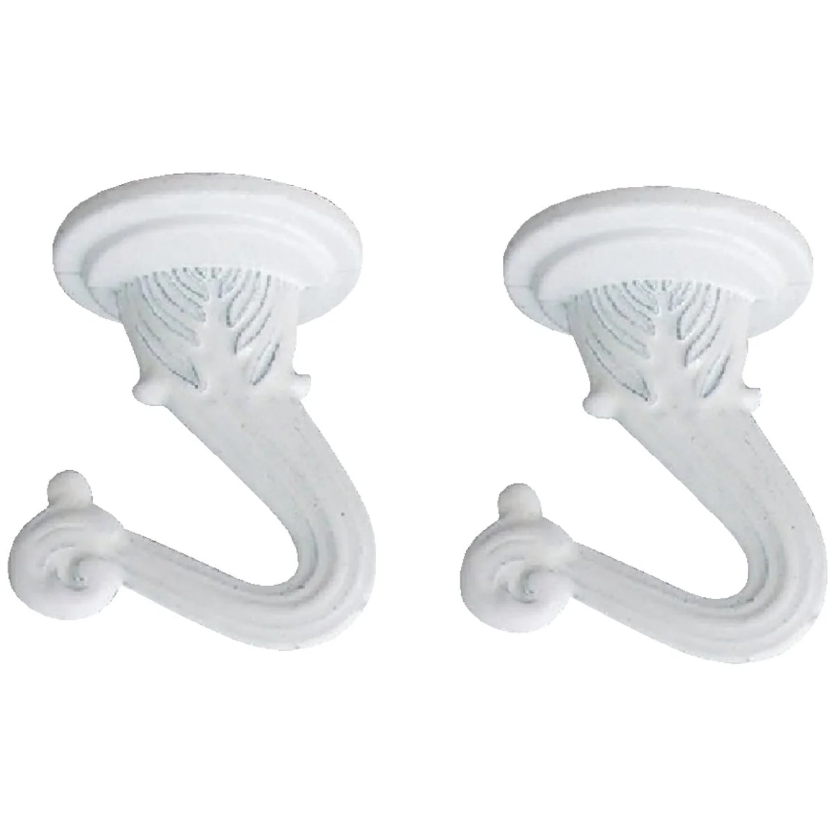 Recyclable Westinghouse 1-1 2 In. White Steel Swag Hook 2-Pack Relaxed