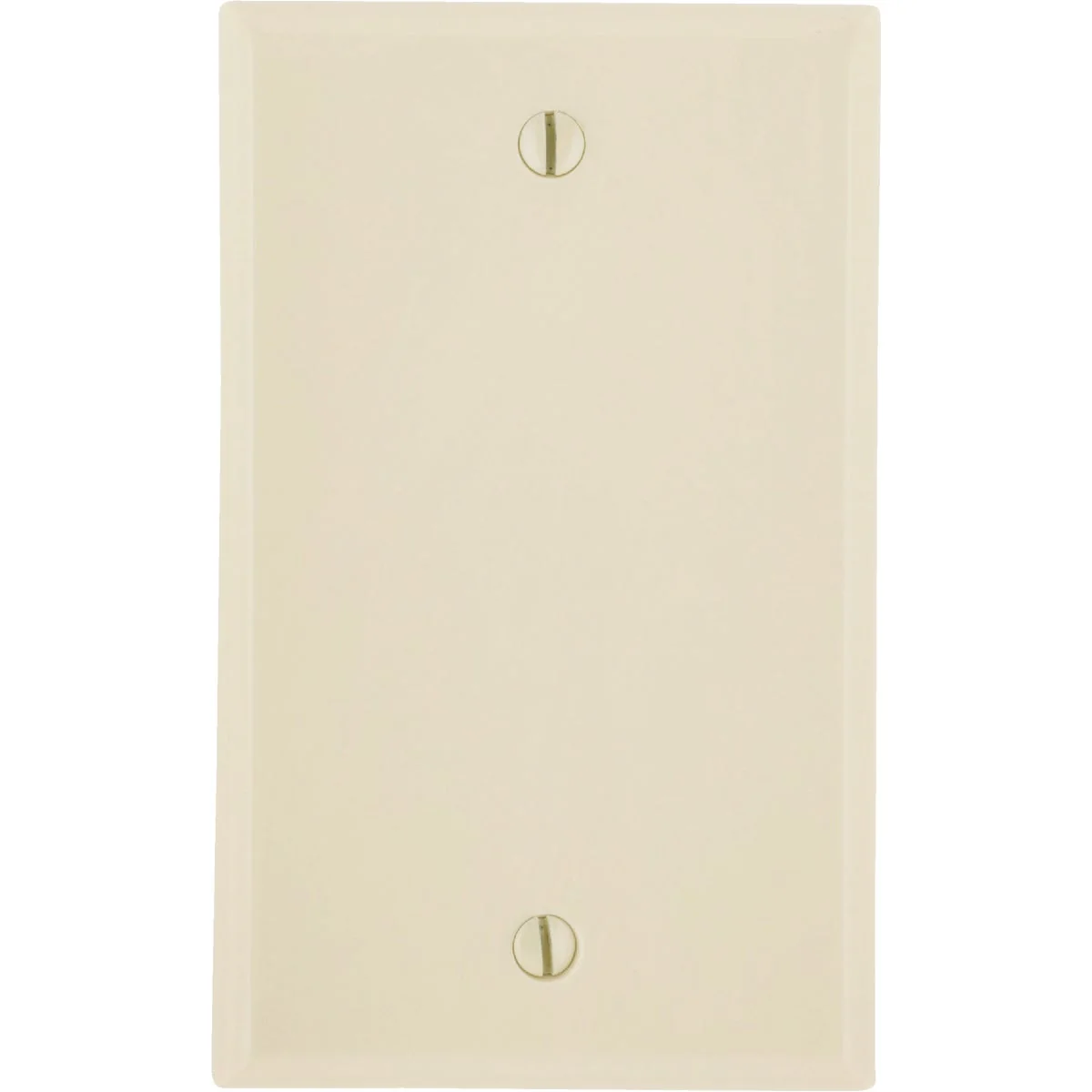 Casual Leviton 1-Gang Standard Thermoset Blank Wall Plate Ivory Recyclable