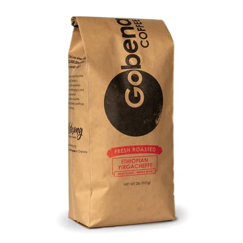 Unique Coffee 2lb Ethiopian Yirgacheffe Whole Bean Light Roast 32 Ounce Fast