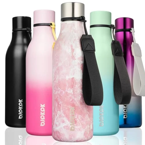 Fine Crafted 18oz Insulated Water Bottle Minimalist