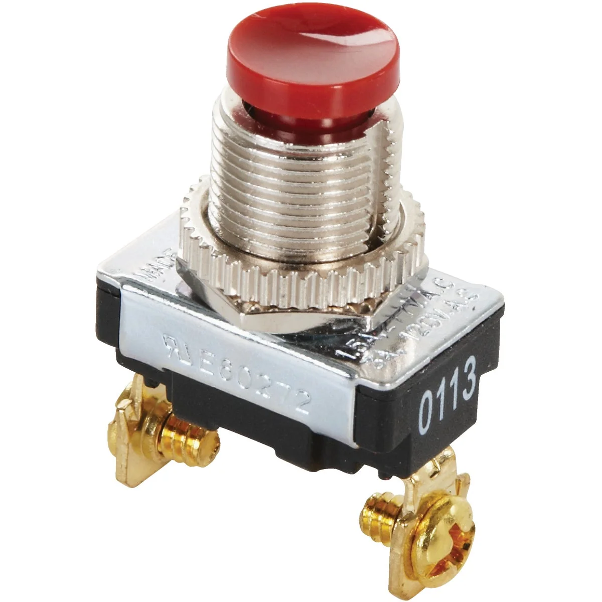 Expertly Made Gardner Bender Red Single Pole Push-Button Switch Detailed