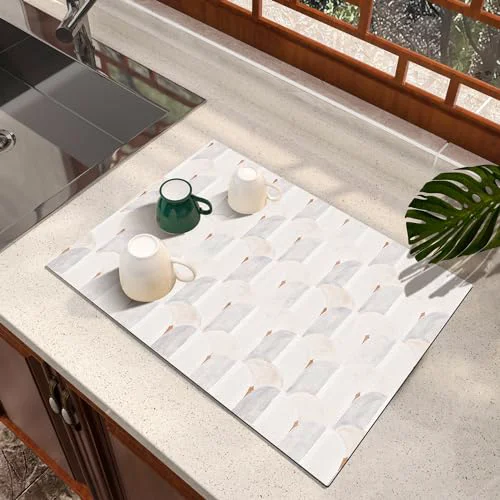 Consistent Dish Drying Mat Absorbent Diatomite Coffee Mat Recyclable