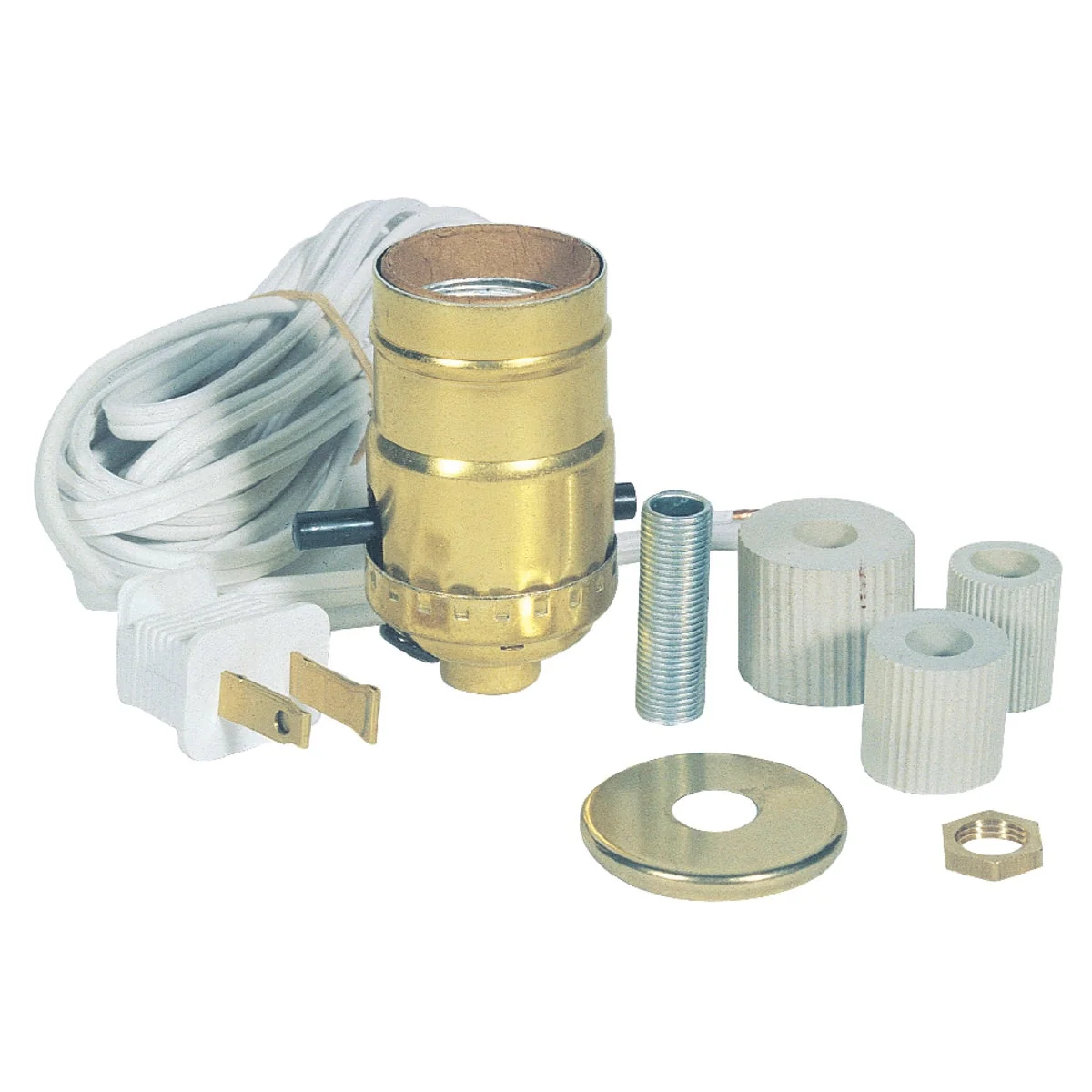Fashionable Westinghouse Push-Through Medium Base Brass Candlestick Adapter Lamp Kit Breathable