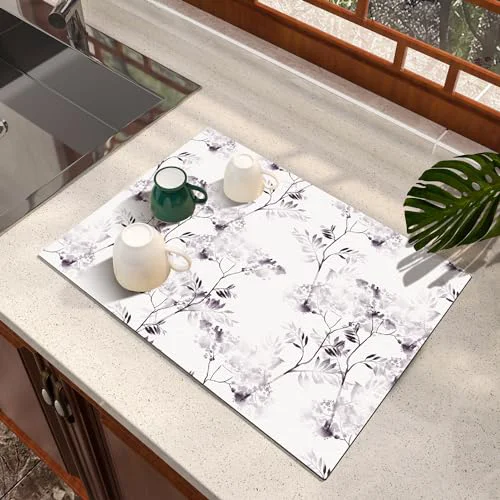 Elegant Dish Drying Mat Absorbent Diatomite Soft Coffee Mat Certified