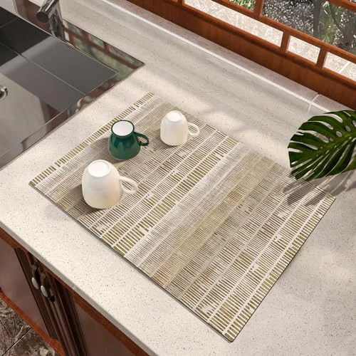 First-Class Dish Drying Mat Absorbent Diatomite Soft Coffee Mat Reusable