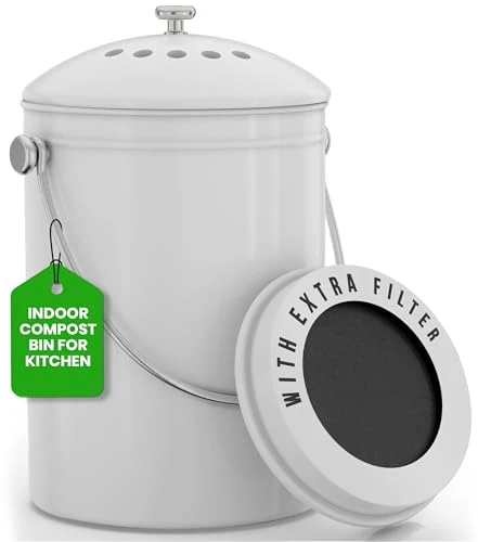 Sustainable Countertop Compost Bin 1.3 Gallon Clean