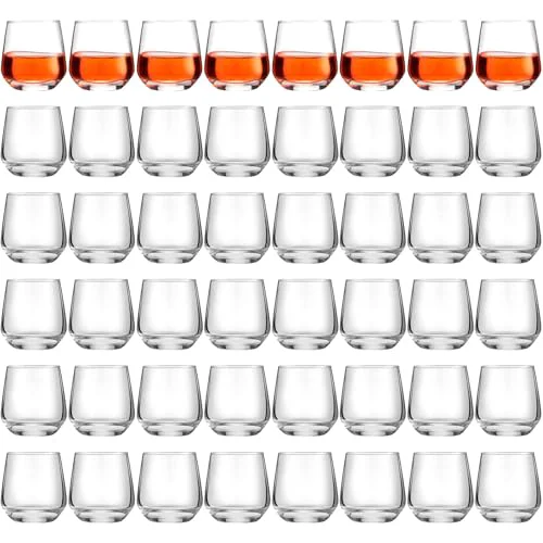 Contemporary 48 Pack Shot Glasses 3.25 oz Tequila Whiskey Tasting Glass Cups Small Liquor and Spirit Bar Shooter for Drinking Tasting Espresso Beer Juice 48 Count Exclusive